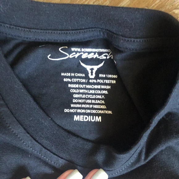 Hustle Animation Embroidered Tee by Screenshots Medium - Picture 4 of 7